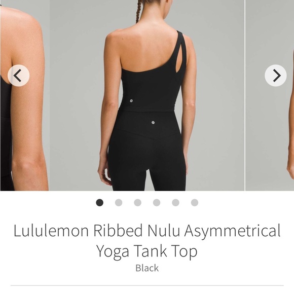Lululemon Ribbed Nulu Asymmetrical Yoga Tank
Top in Black size 4 - Picture 5 of 6